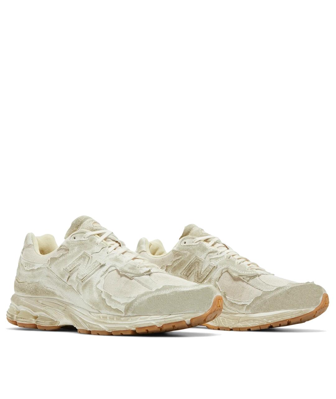 NEW BALANCE Бежевые кожаные кроссовки, фото 2