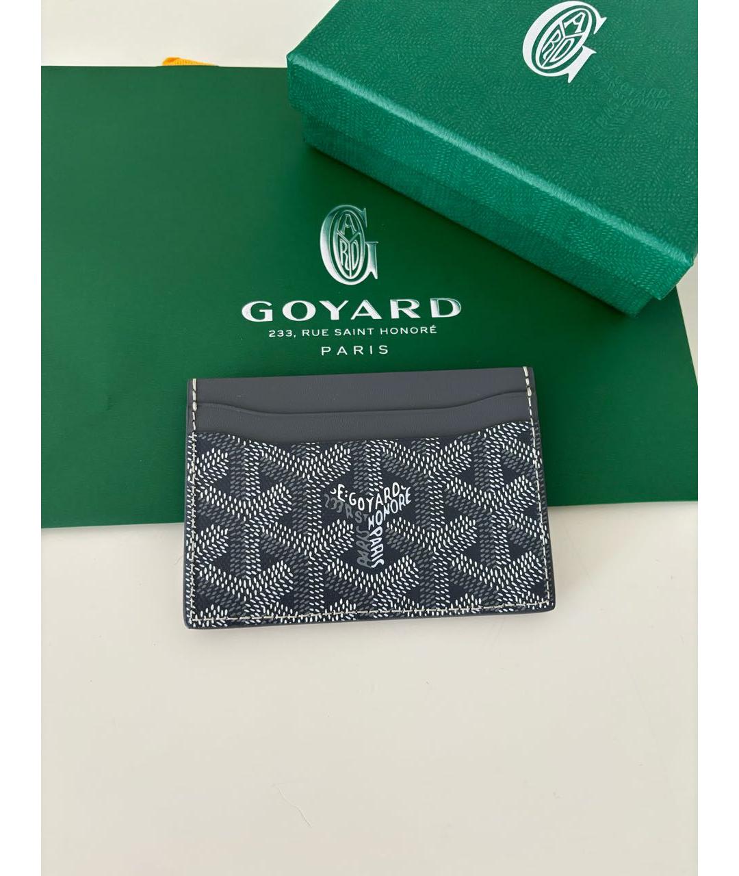 GOYARD Серый кожаный кардхолдер, фото 7