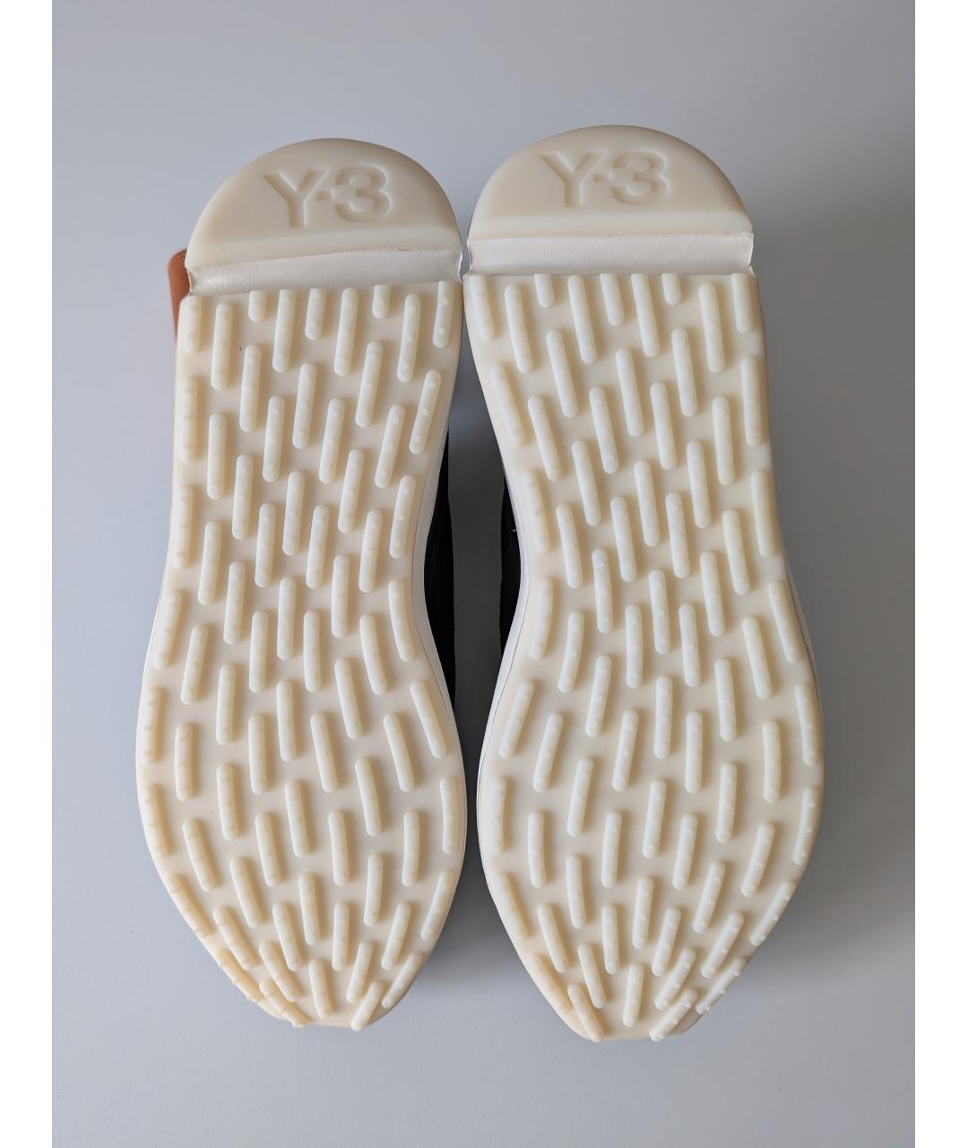 Y-3 Черные замшевые низкие кроссовки / кеды, фото 6