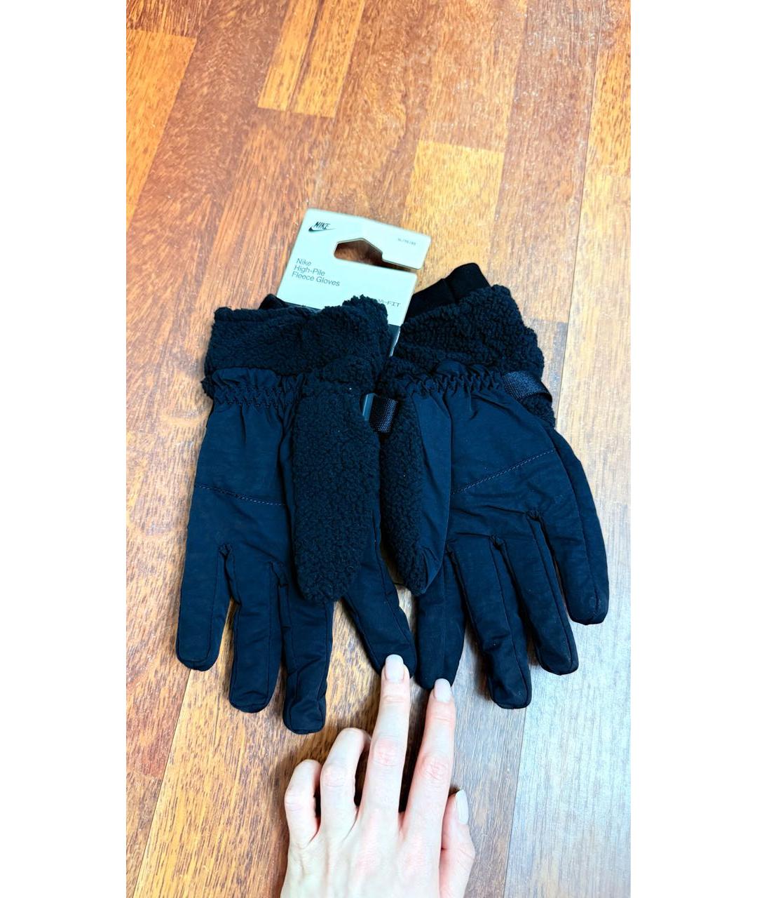 NIKE Черные перчатки, фото 2