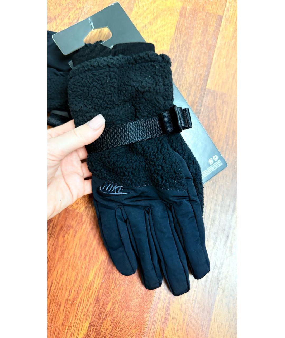 NIKE Черные перчатки, фото 3