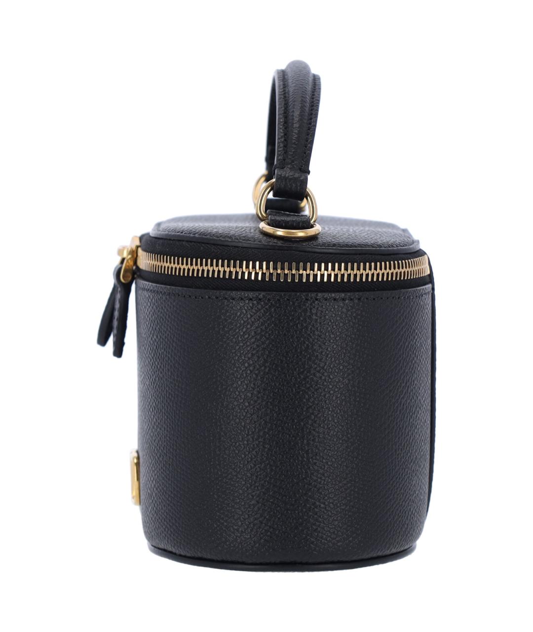 VALENTINO Черная кожаная сумка через плечо, фото 5