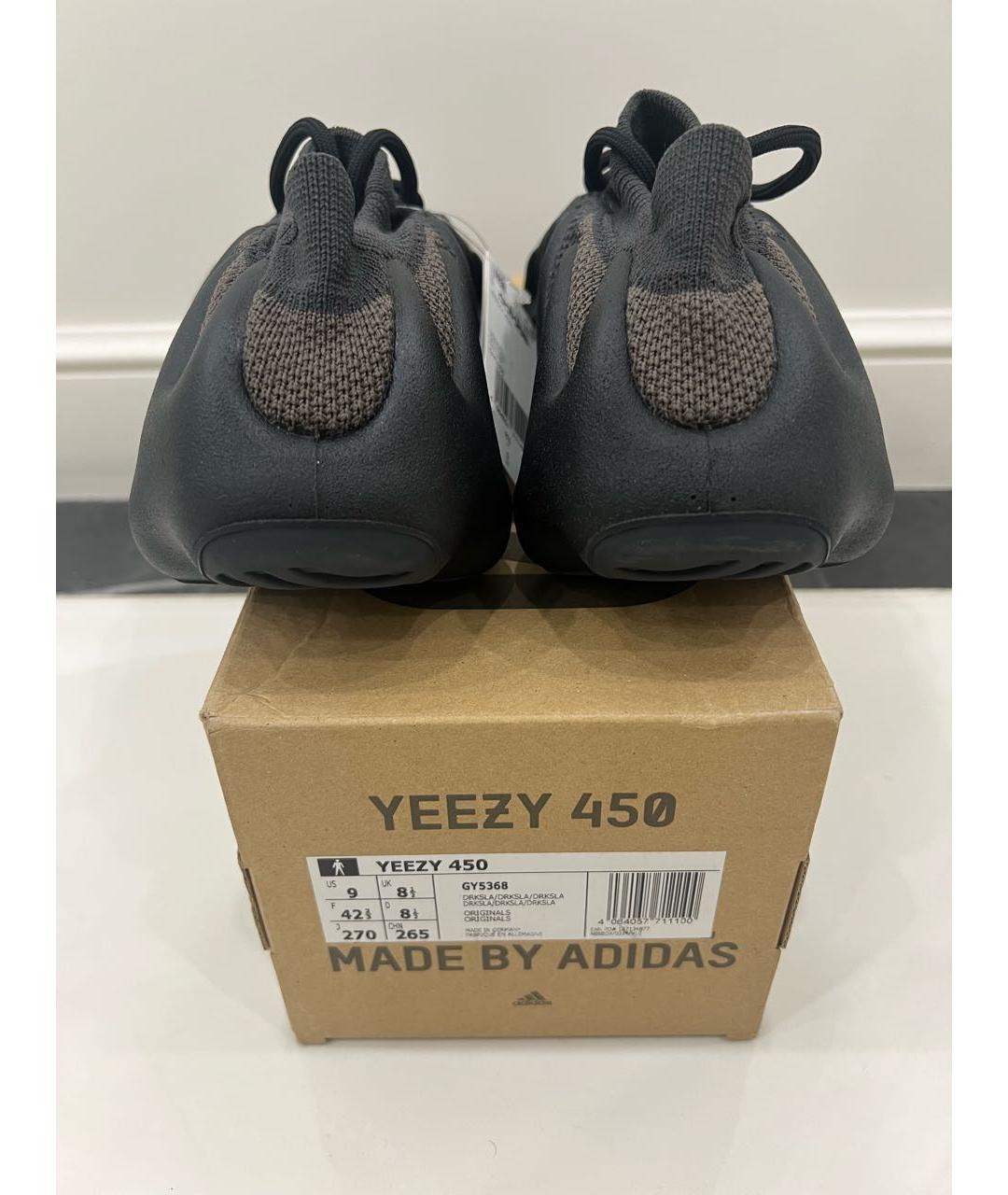 ADIDAS YEEZY Черные низкие кроссовки / кеды, фото 3