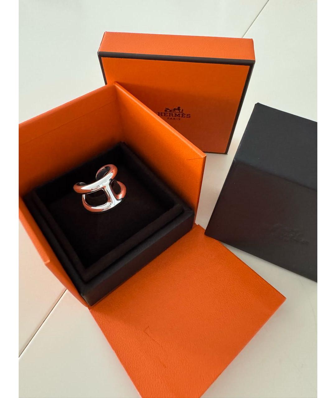 HERMES Серебряное серебряное кольцо, фото 8