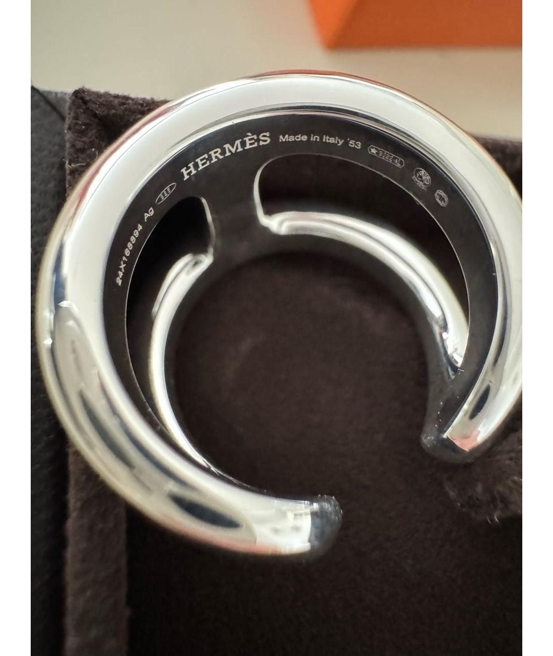 HERMES Серебряное серебряное кольцо, фото 2