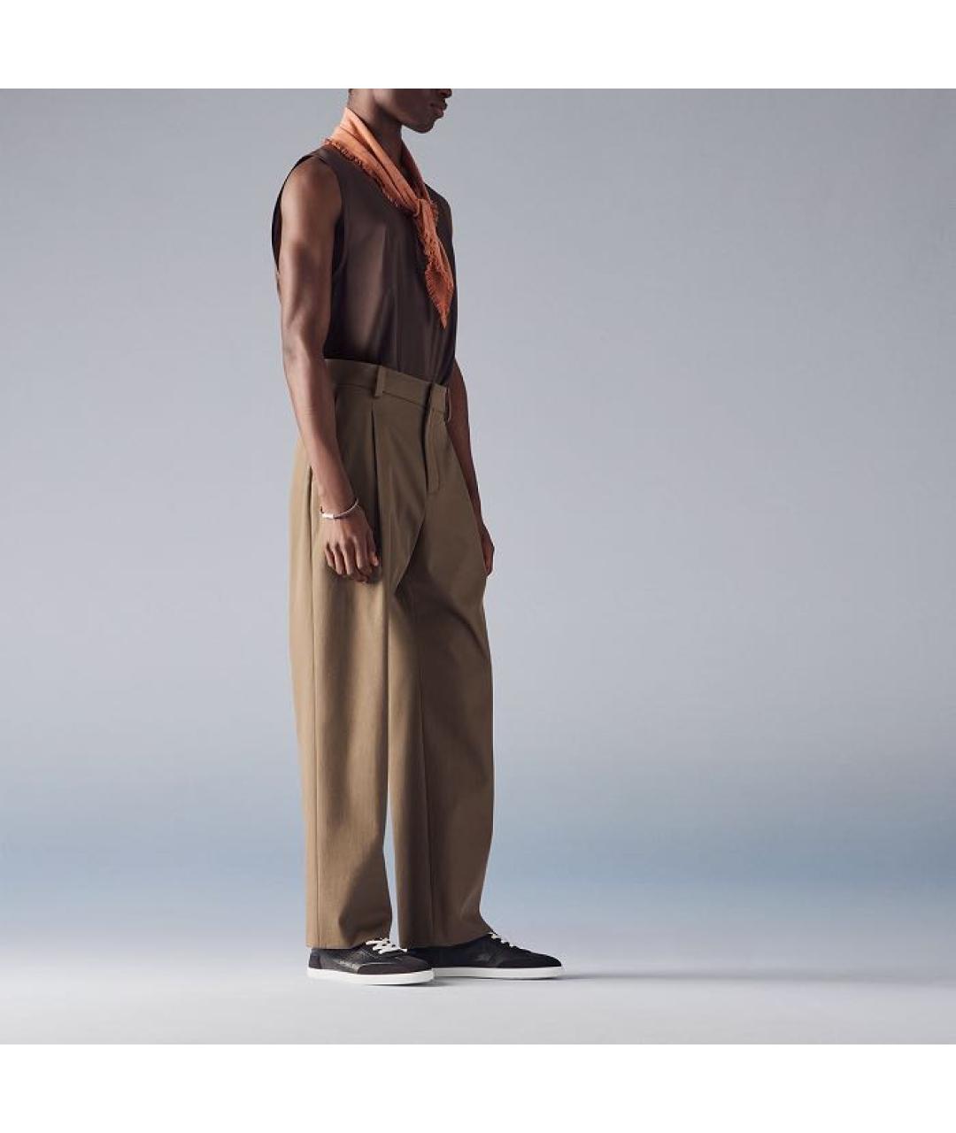 HERMES Черные кожаные низкие кроссовки / кеды, фото 3