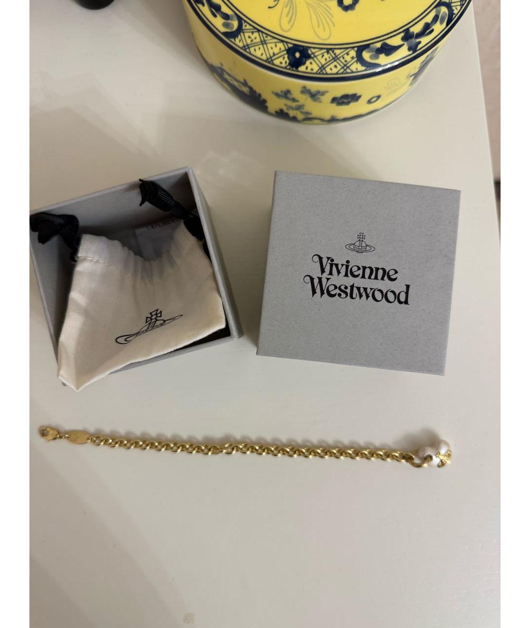 VIVIENNE WESTWOOD Золотой браслет, фото 2