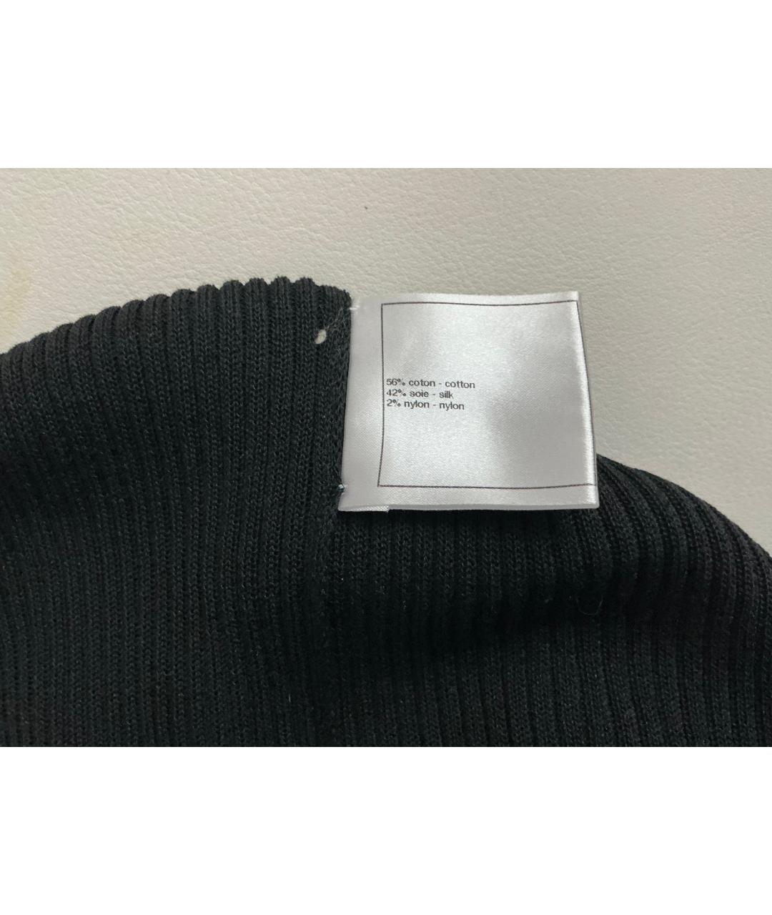 CHANEL Черный шелковый кардиган, фото 7