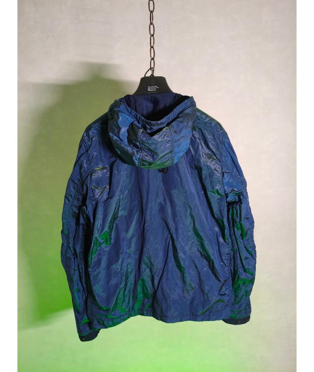 STONE ISLAND Темно-синяя полиамидовая куртка, фото 2