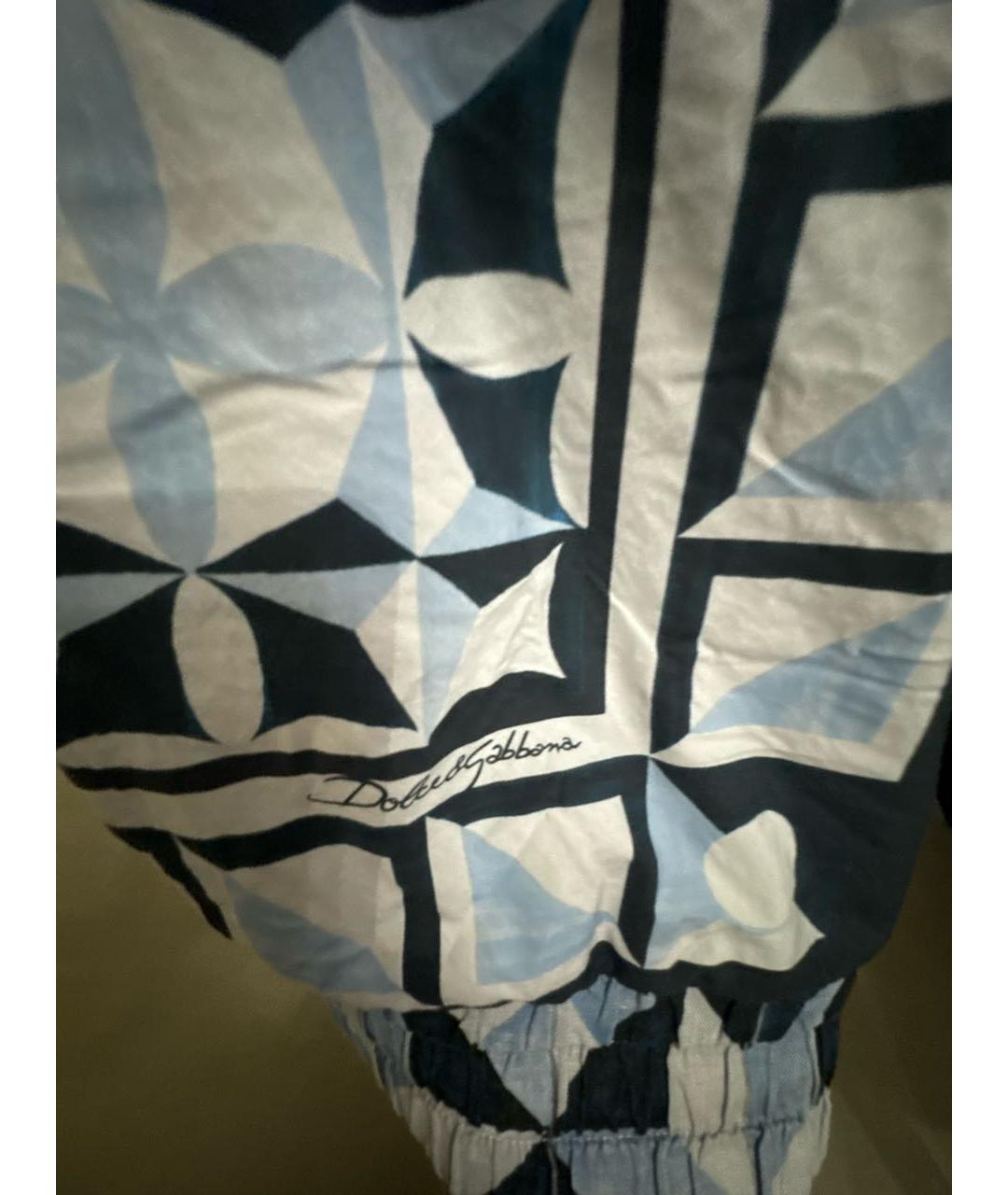 DOLCE&GABBANA Синий хлопковый джемпер / свитер, фото 4