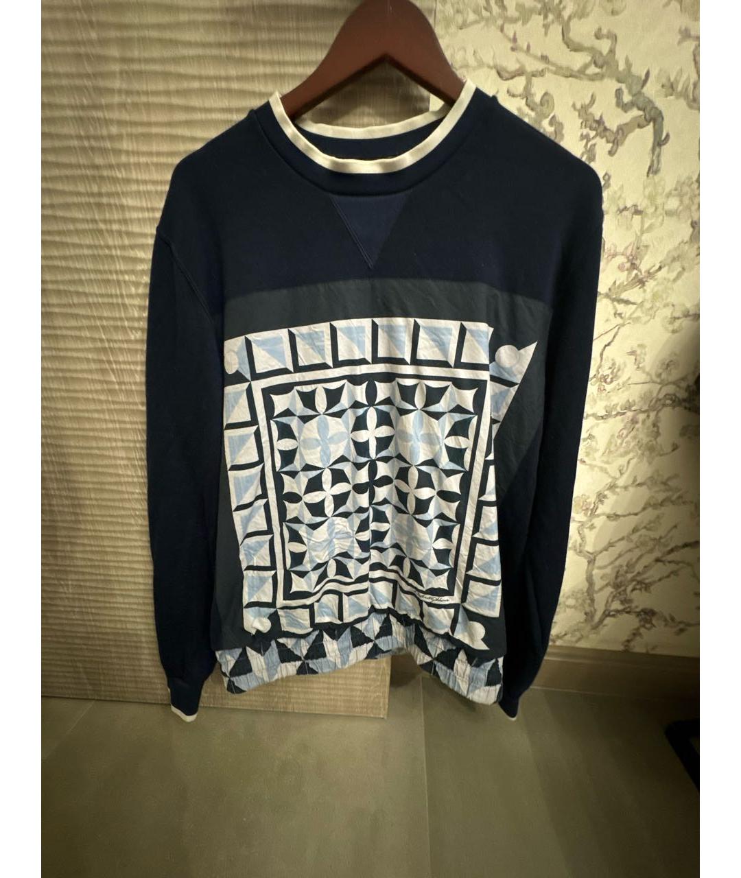 DOLCE&GABBANA Синий хлопковый джемпер / свитер, фото 5