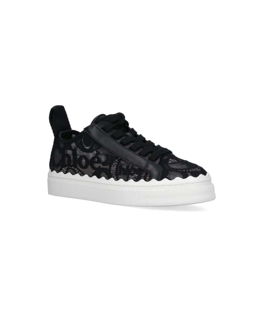 CHLOE Черные кожаные кроссовки, фото 2