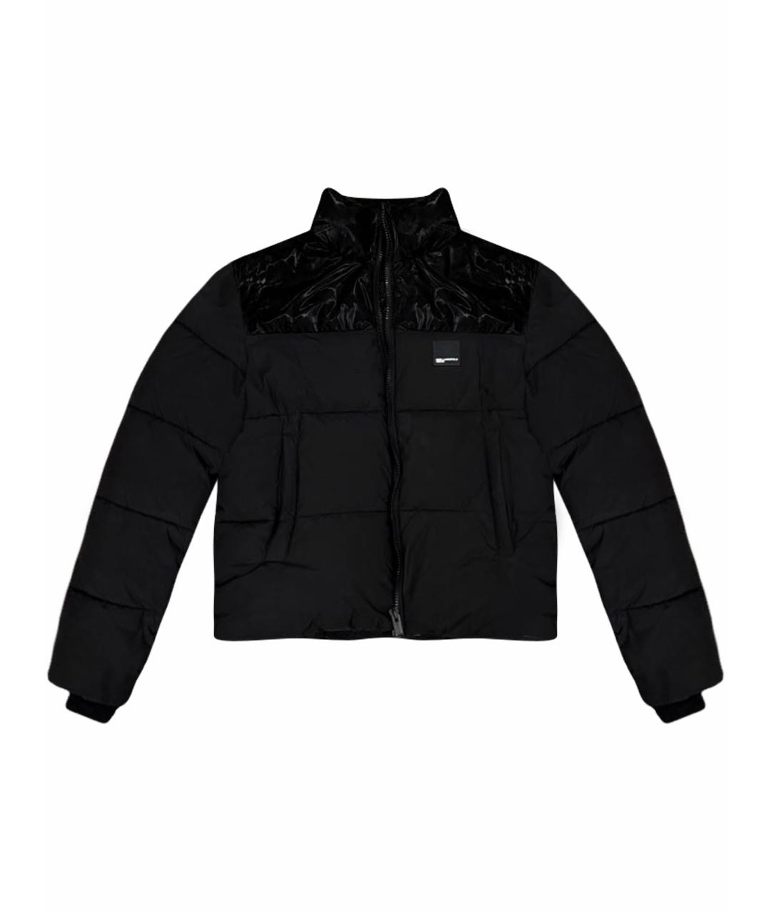 KARL LAGERFELD Черный полиэстеровый пуховик, фото 1