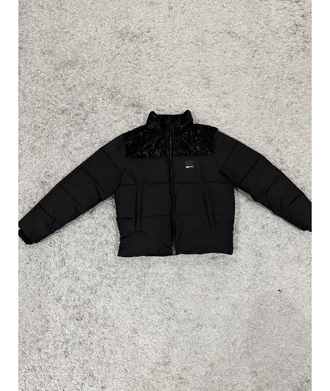 KARL LAGERFELD Черный полиэстеровый пуховик, фото 4