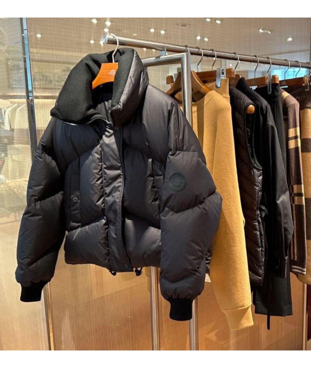 HERMES Черный пуховик, фото 3