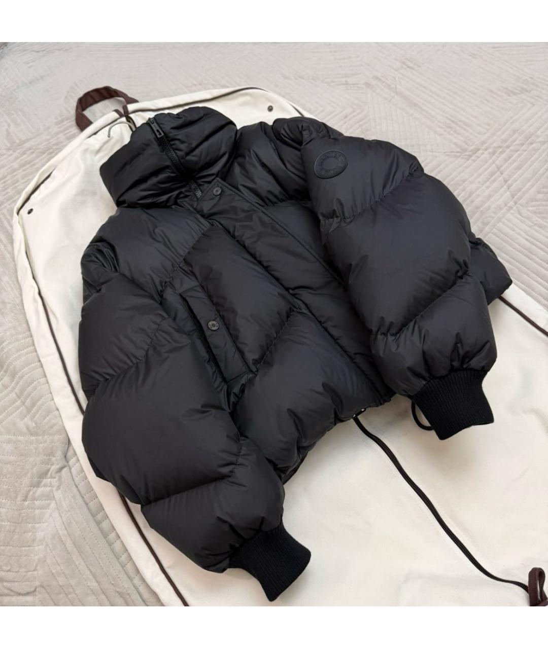 HERMES Черный пуховик, фото 4