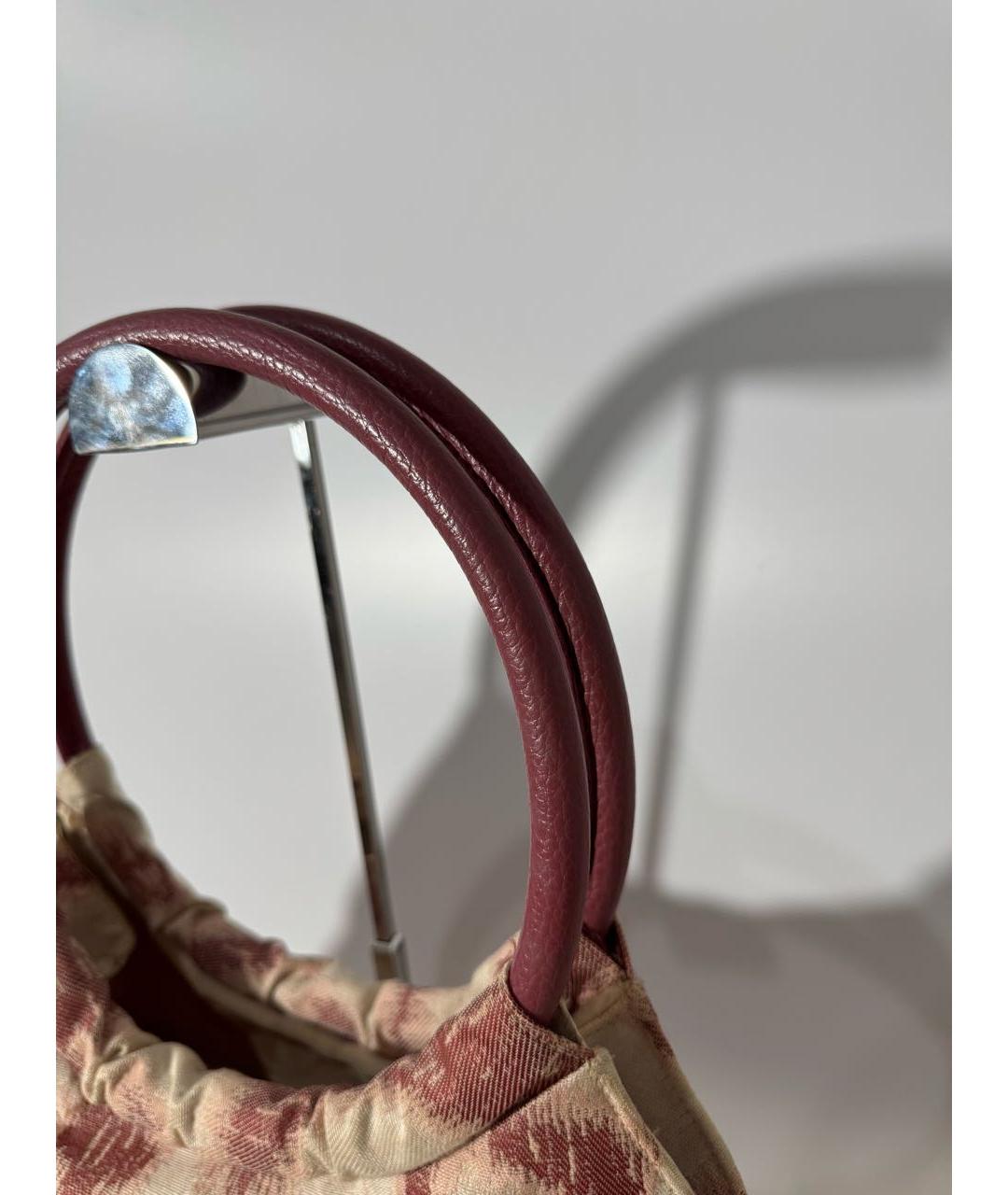 VIVIENNE WESTWOOD Розовая тканевая сумка с короткими ручками, фото 4