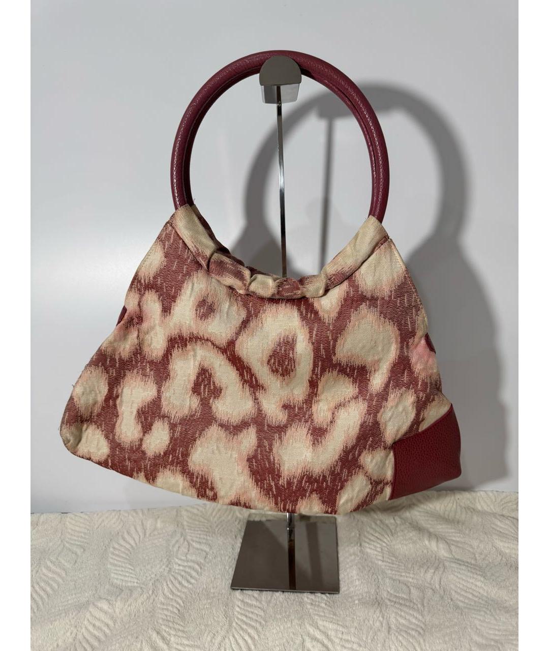 VIVIENNE WESTWOOD Розовая тканевая сумка с короткими ручками, фото 2