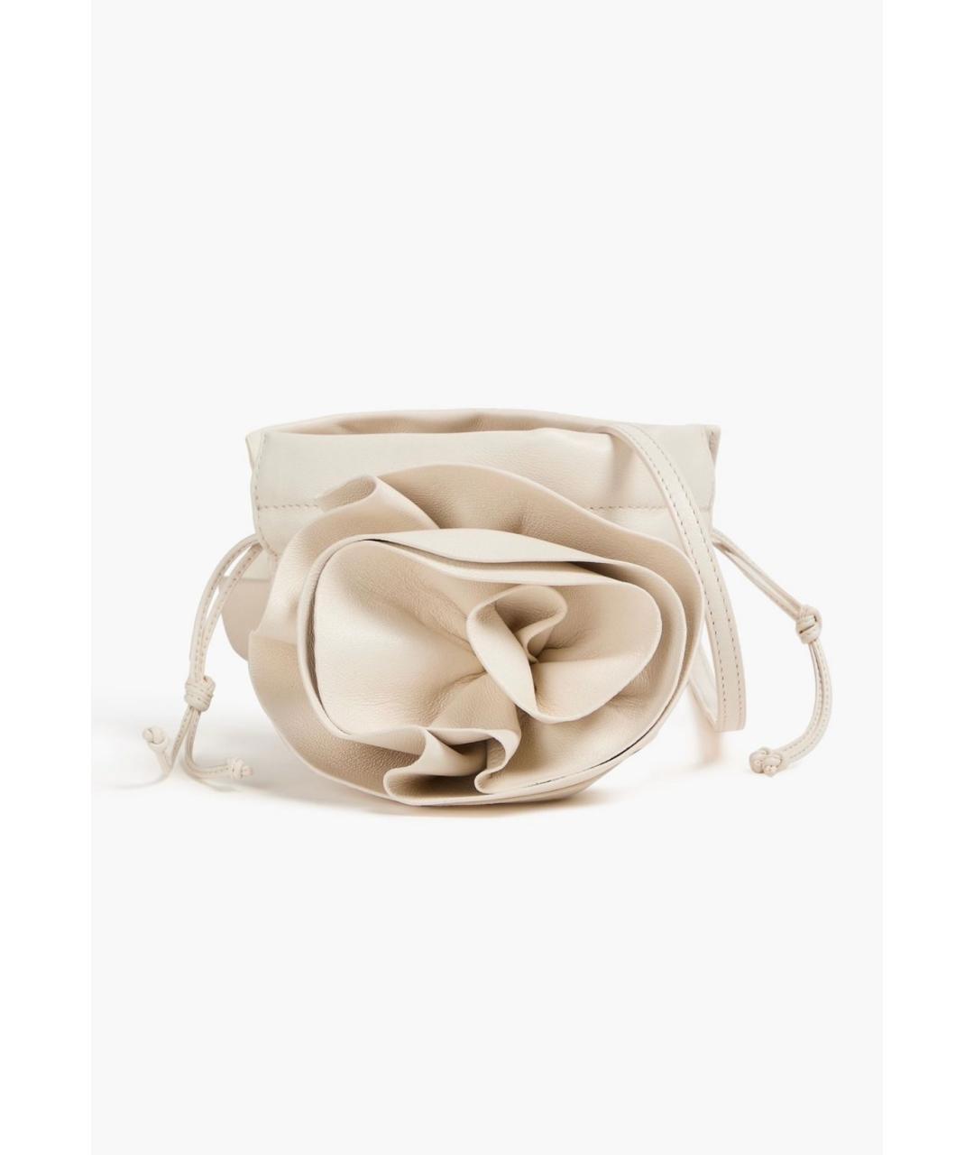 MAGDA BUTRYM Бежевая кожаная сумка через плечо, фото 6