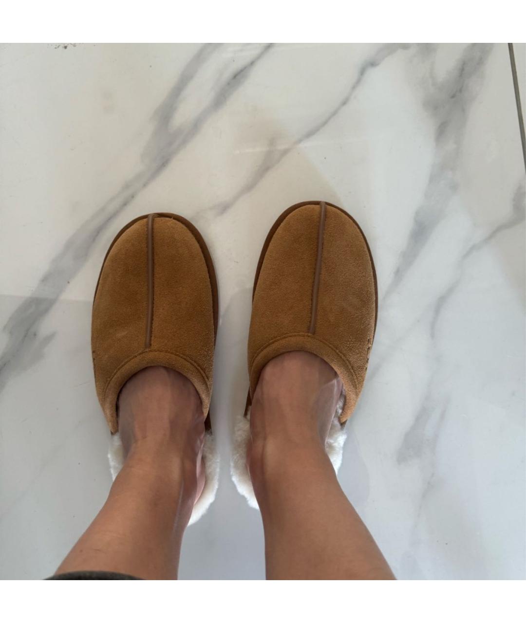 UGG AUSTRALIA Коричневые замшевые мюли, фото 7