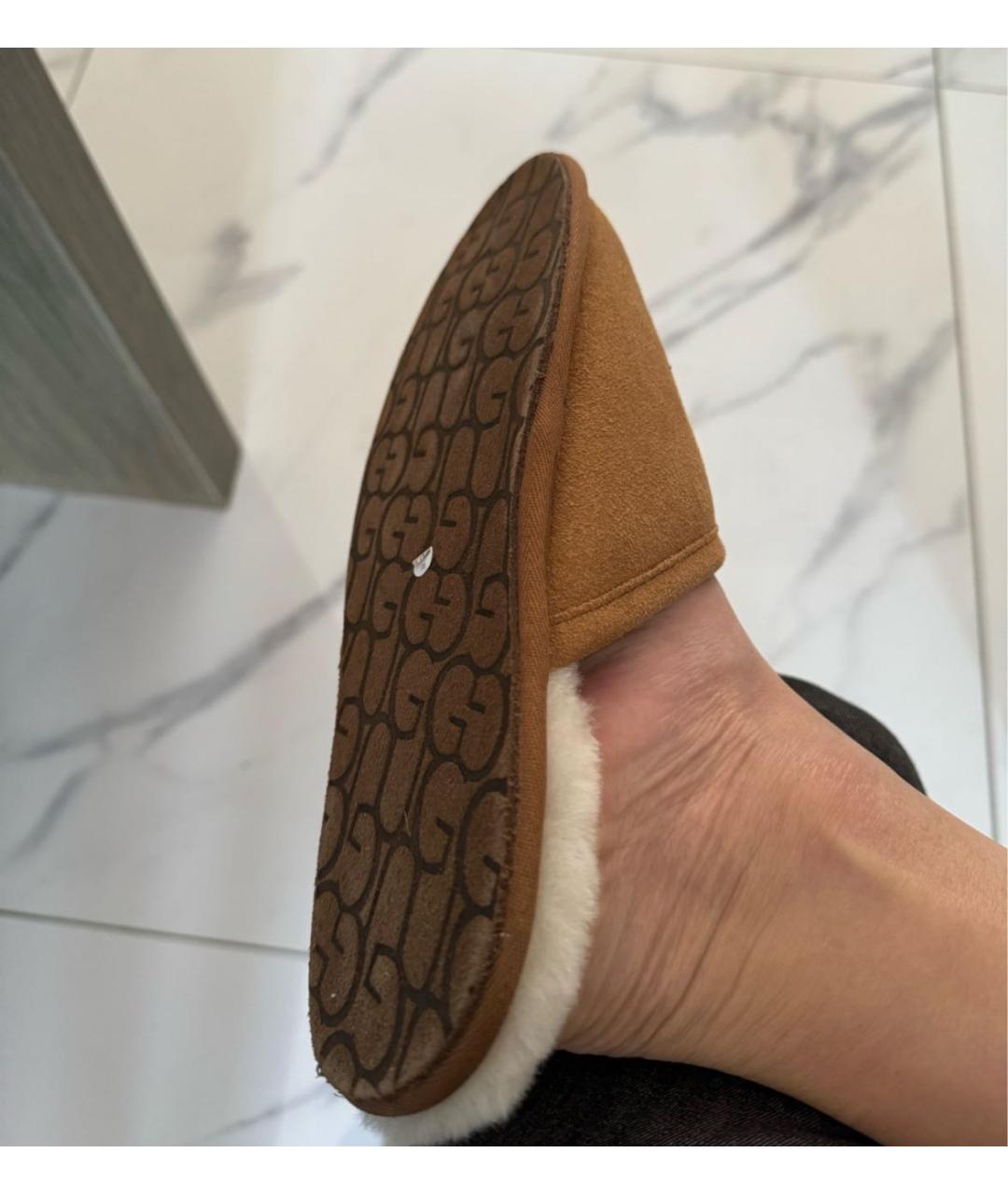 UGG AUSTRALIA Коричневые замшевые мюли, фото 8