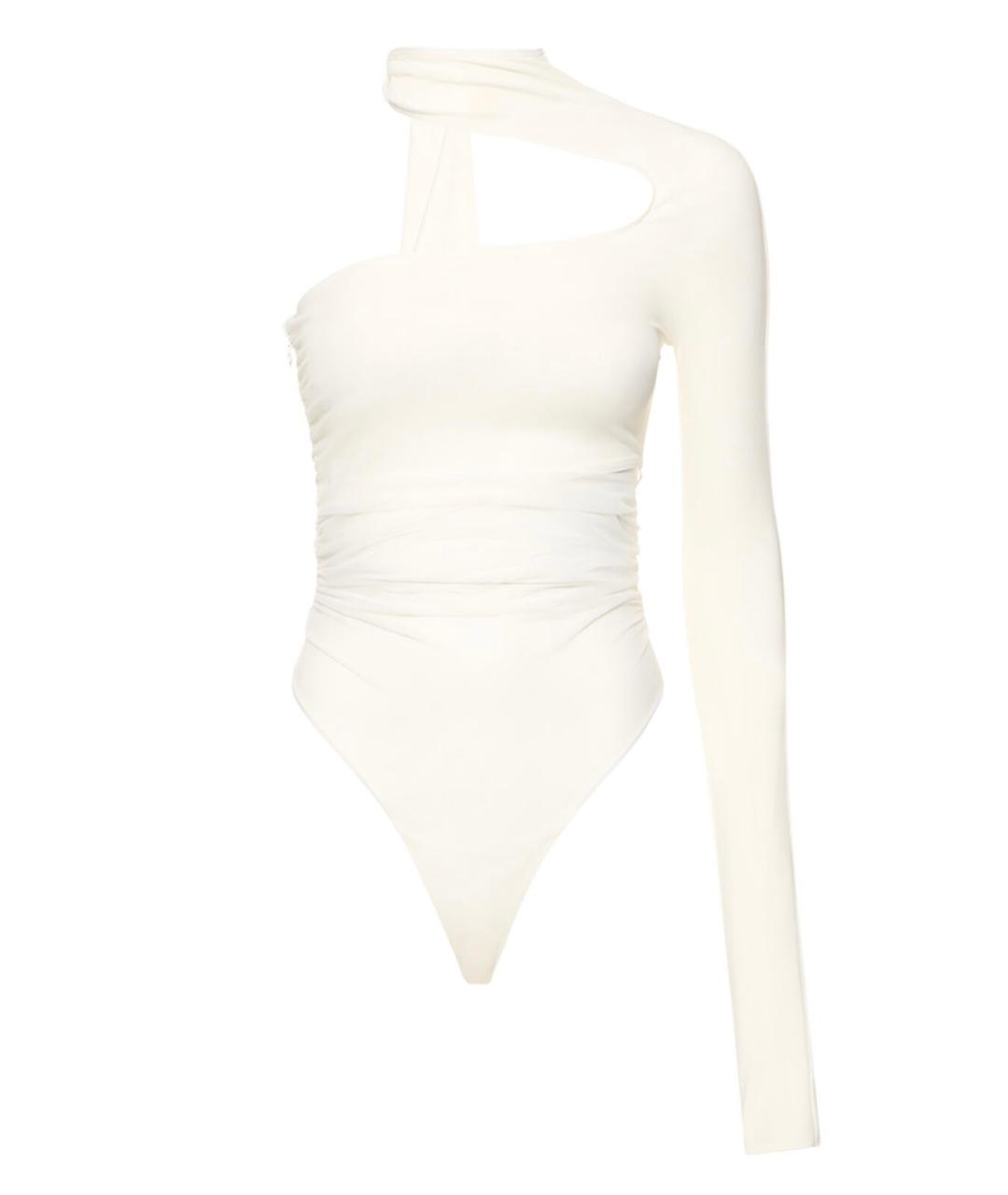 MUGLER Белое вискозное боди, фото 1