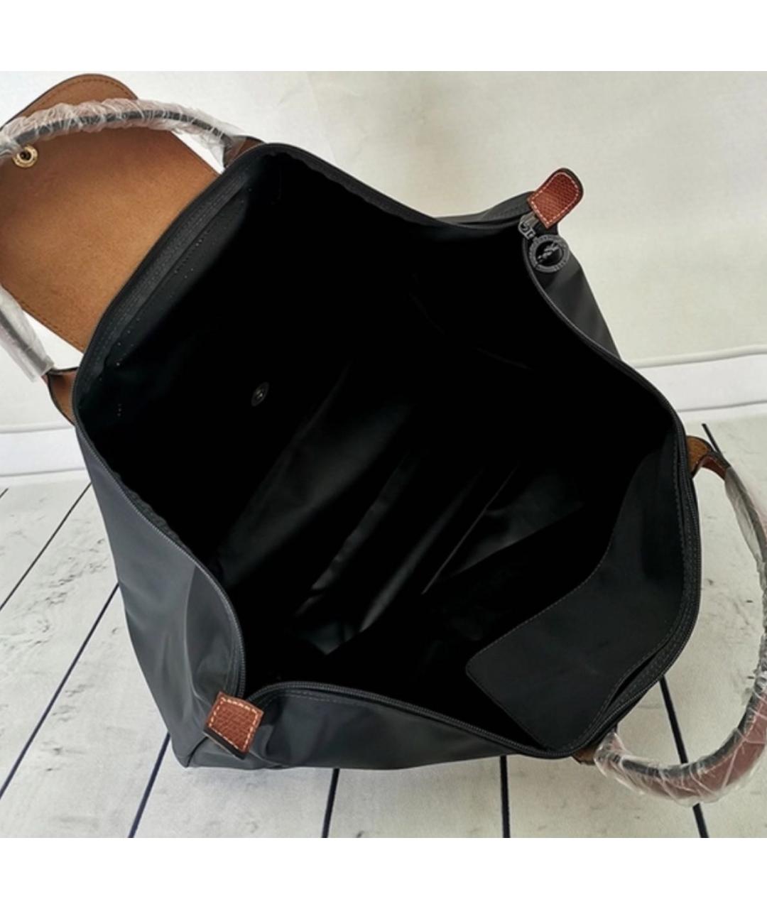 LONGCHAMP Черная синтетическая дорожная/спортивная сумка, фото 7