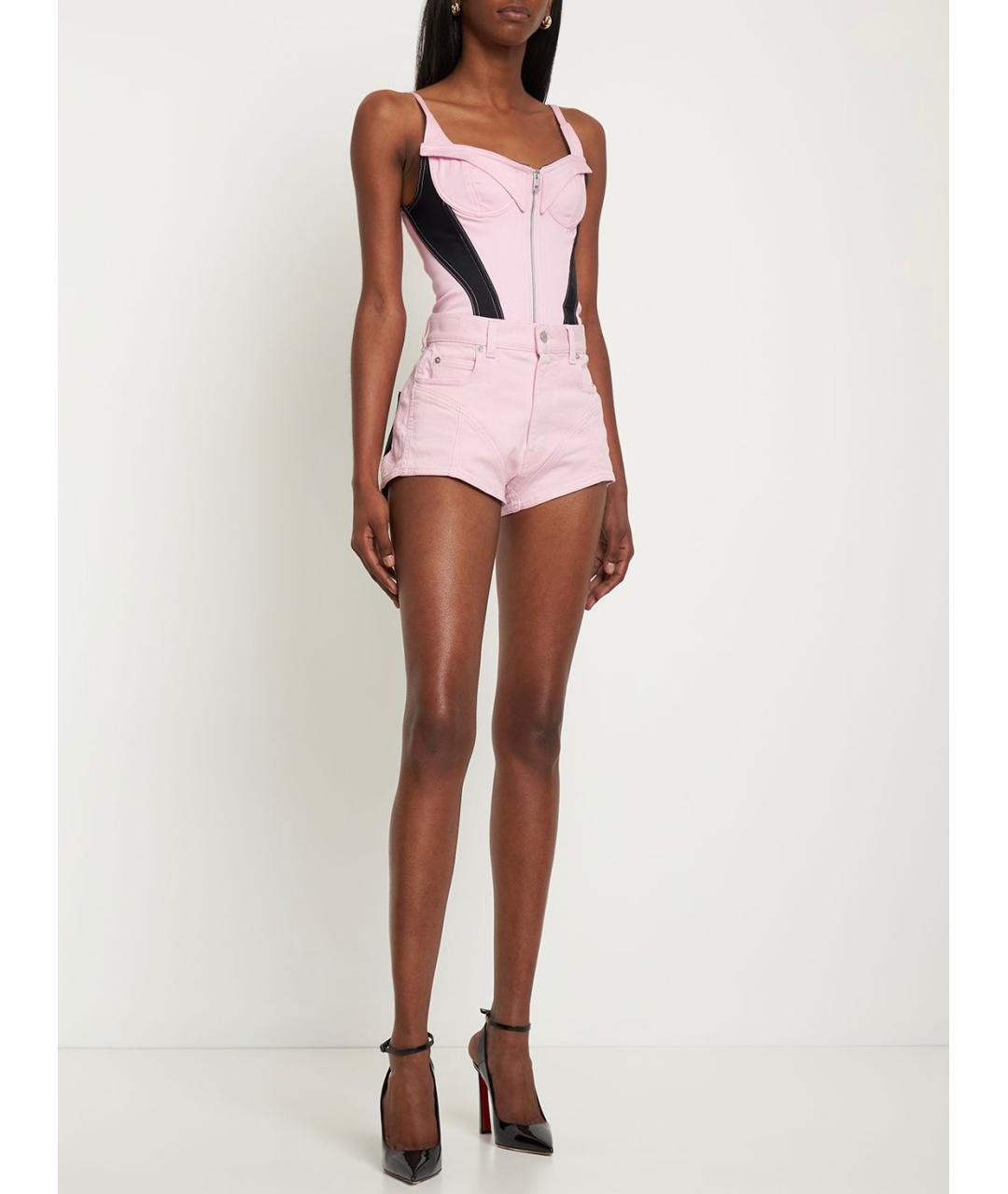 MUGLER Розовое боди, фото 7