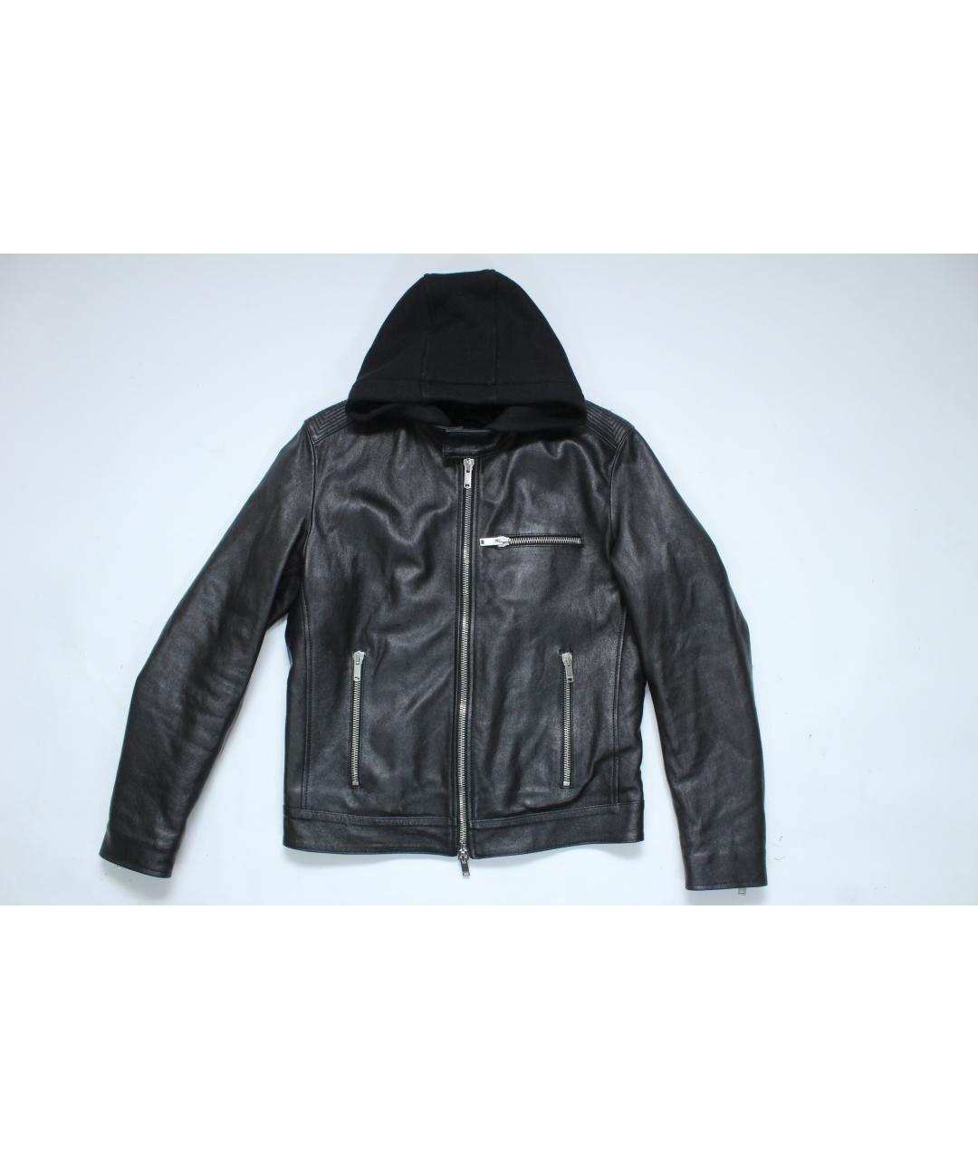 DONDUP Черная кожаная куртка, фото 4