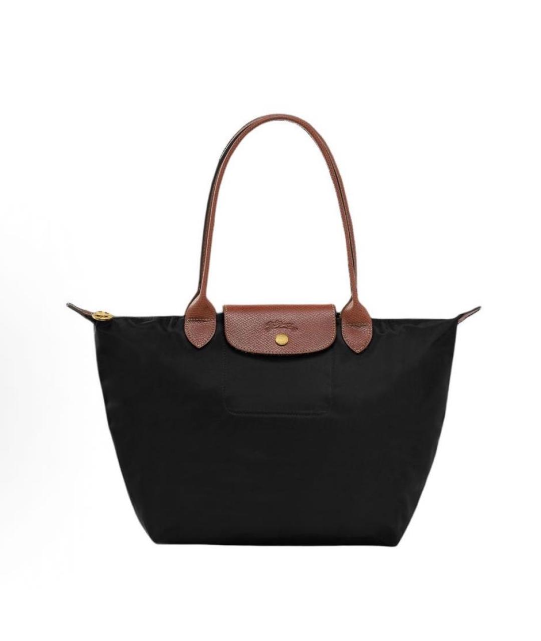 LONGCHAMP Черная синтетическая сумка через плечо, фото 1