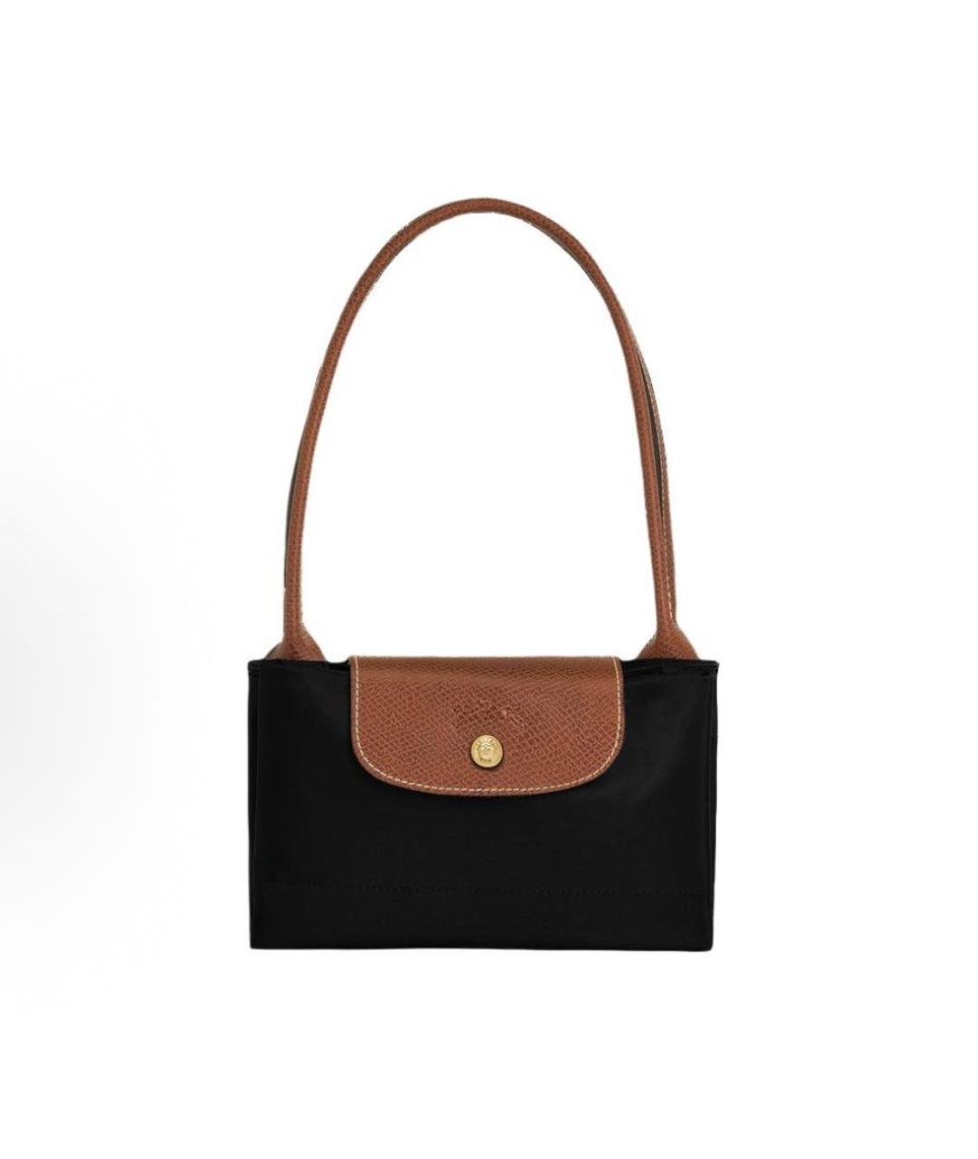 LONGCHAMP Черная синтетическая сумка через плечо, фото 3