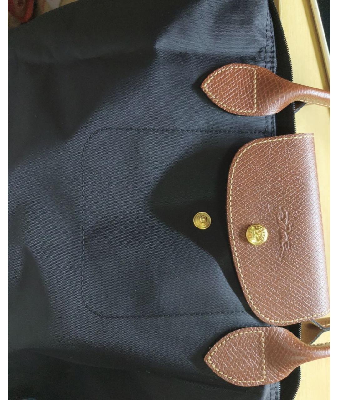 LONGCHAMP Черная синтетическая сумка через плечо, фото 6