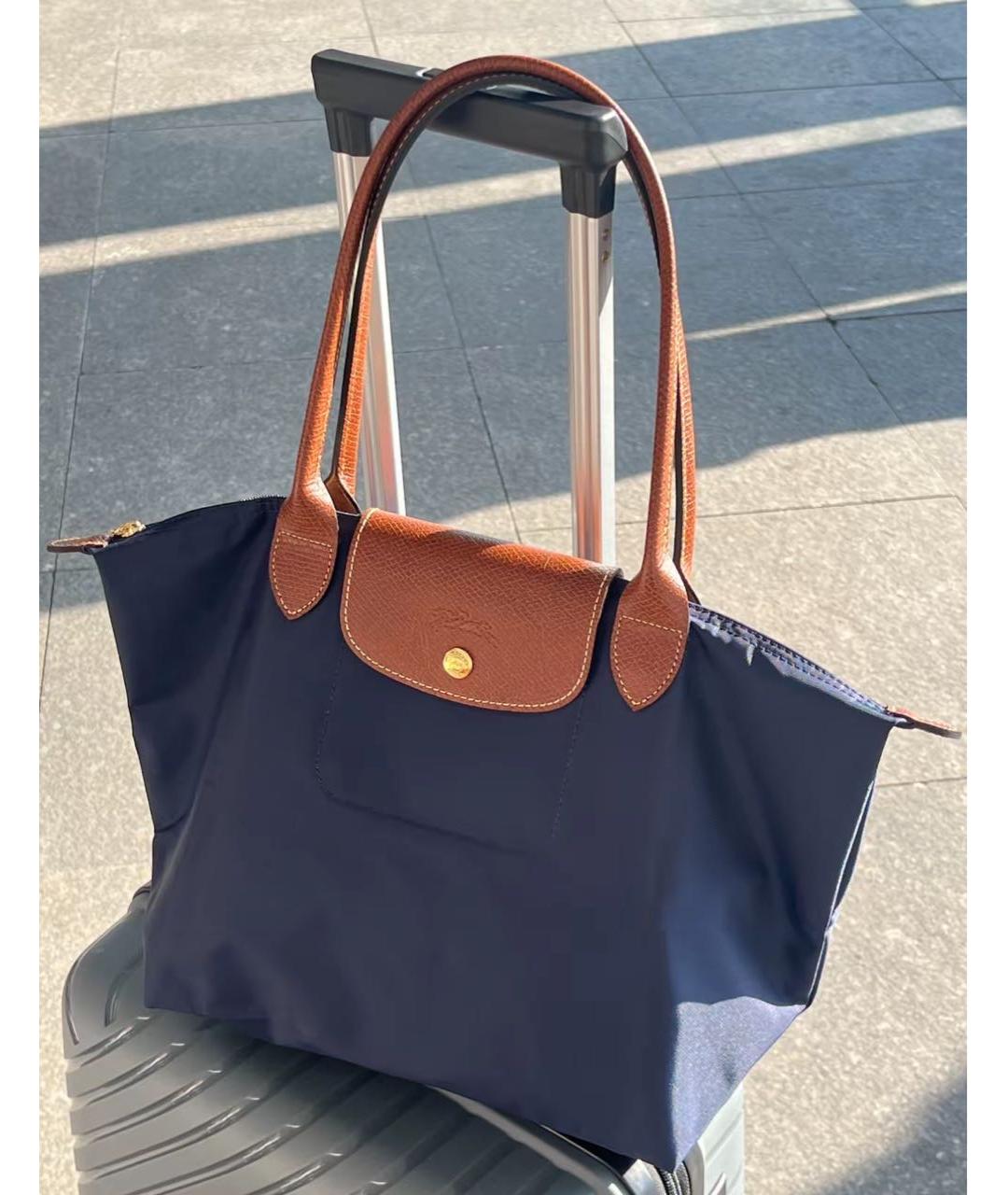 LONGCHAMP Темно-синяя сумка через плечо, фото 5
