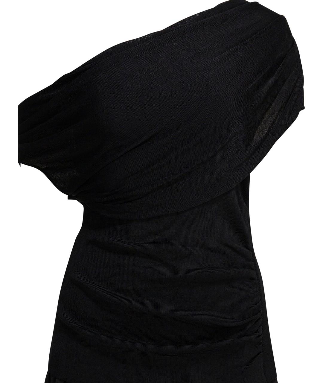 SELF-PORTRAIT Черное вискозное платье, фото 3