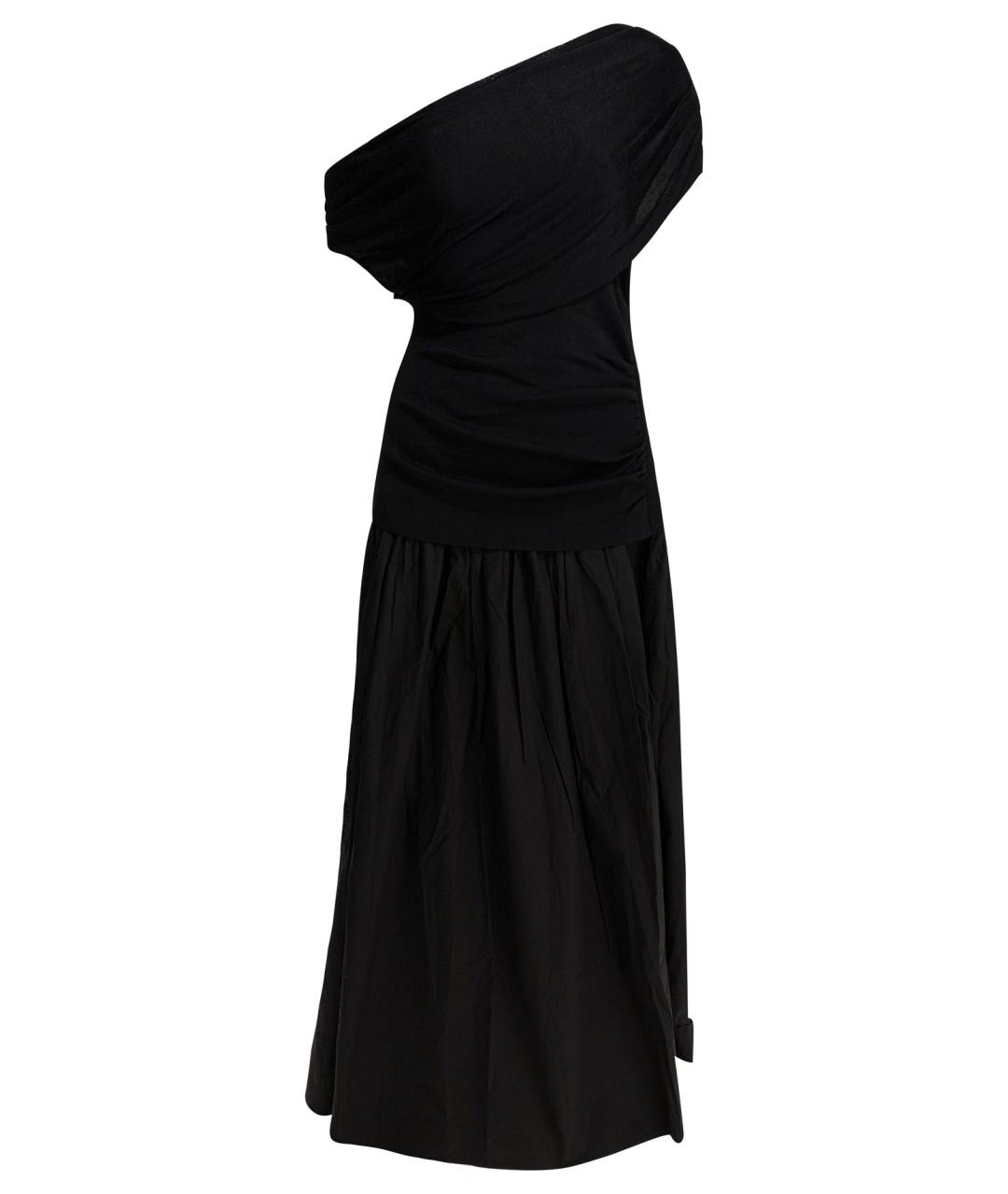 SELF-PORTRAIT Черное вискозное платье, фото 1