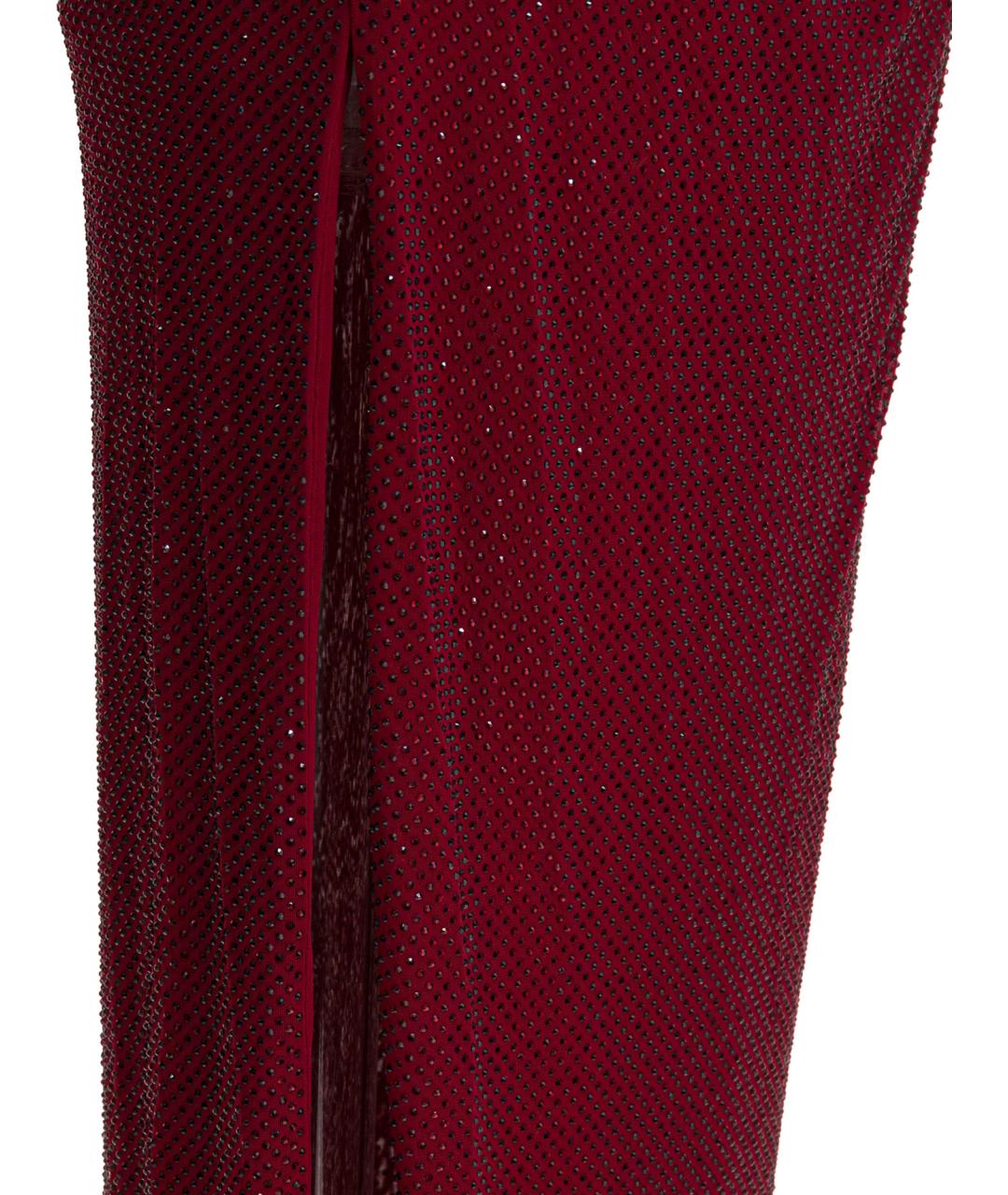 SELF-PORTRAIT Бордовое полиэстеровое вечернее платье, фото 3