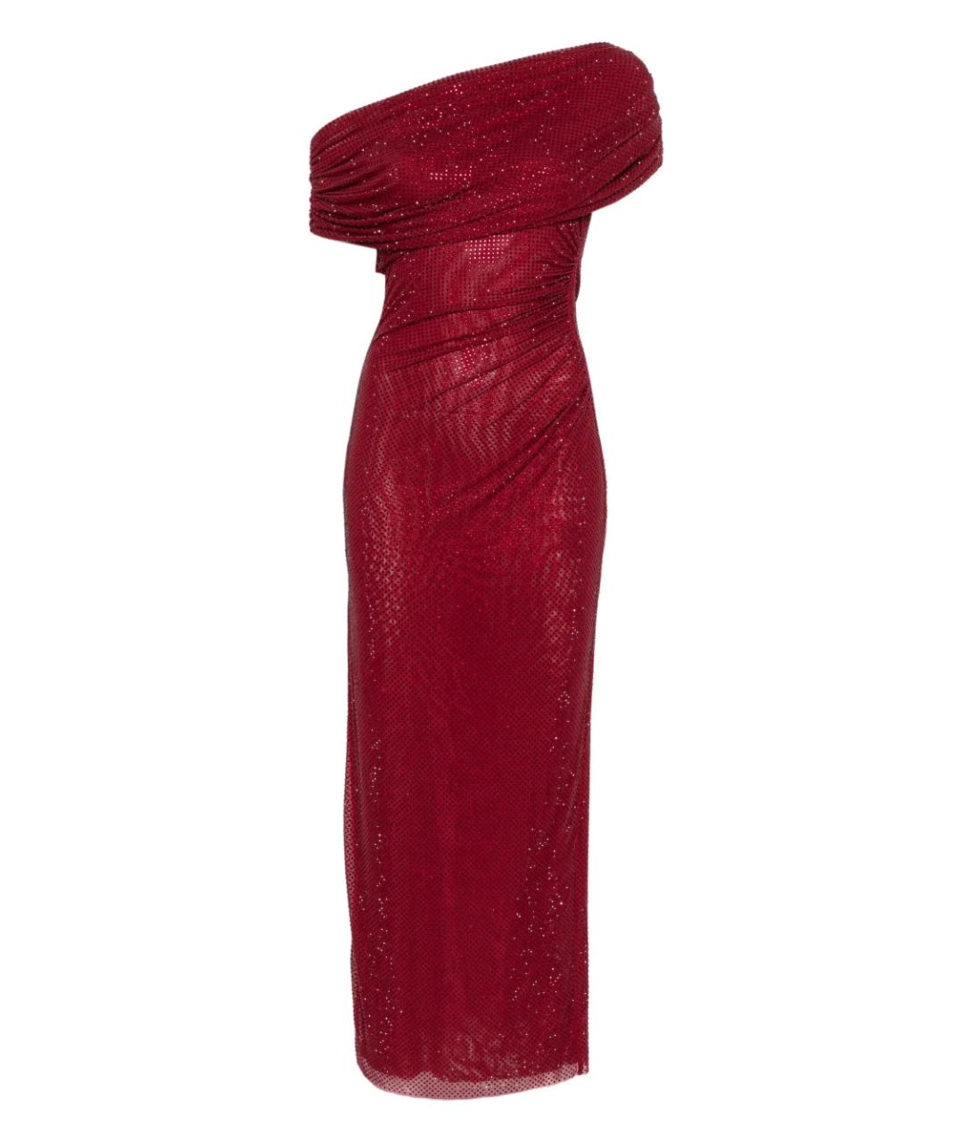 SELF-PORTRAIT Бордовое полиэстеровое вечернее платье, фото 1