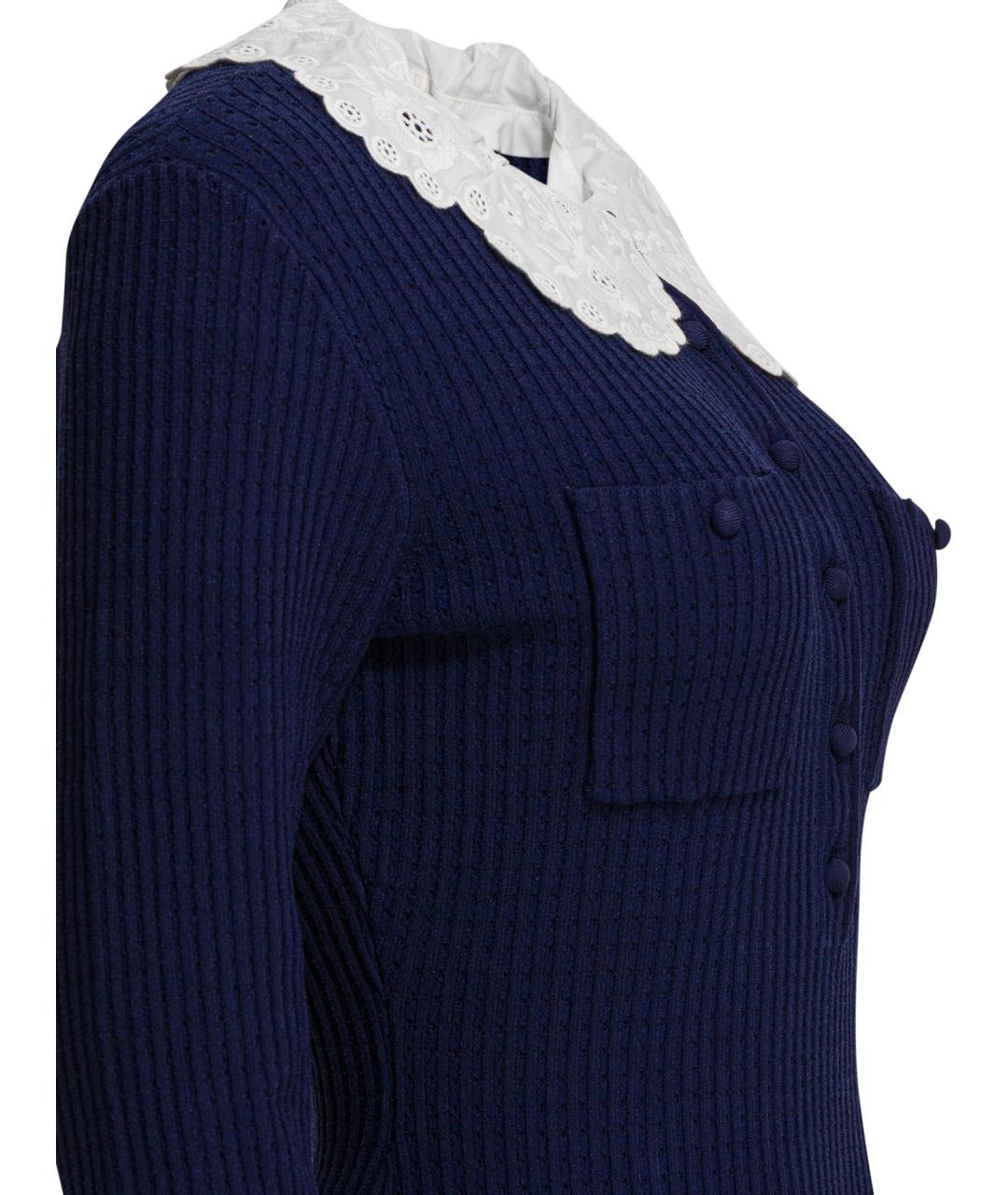 SELF-PORTRAIT Синее повседневное платье, фото 4