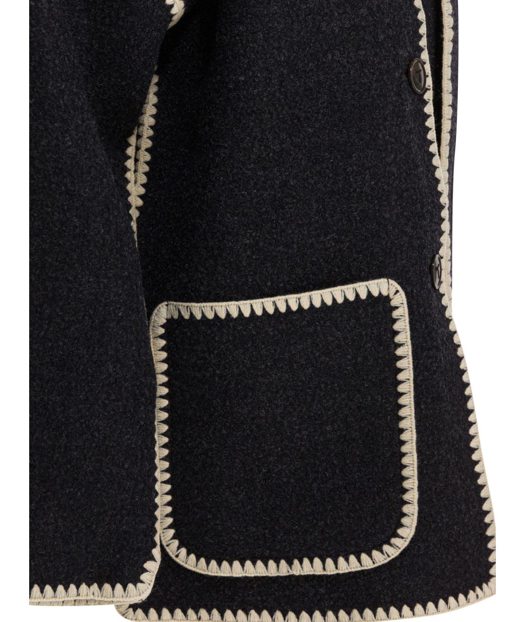 TOTEME Серое шерстяное пальто, фото 4