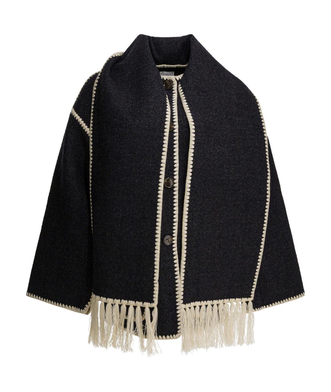 TOTEME Серое шерстяное пальто, фото 1