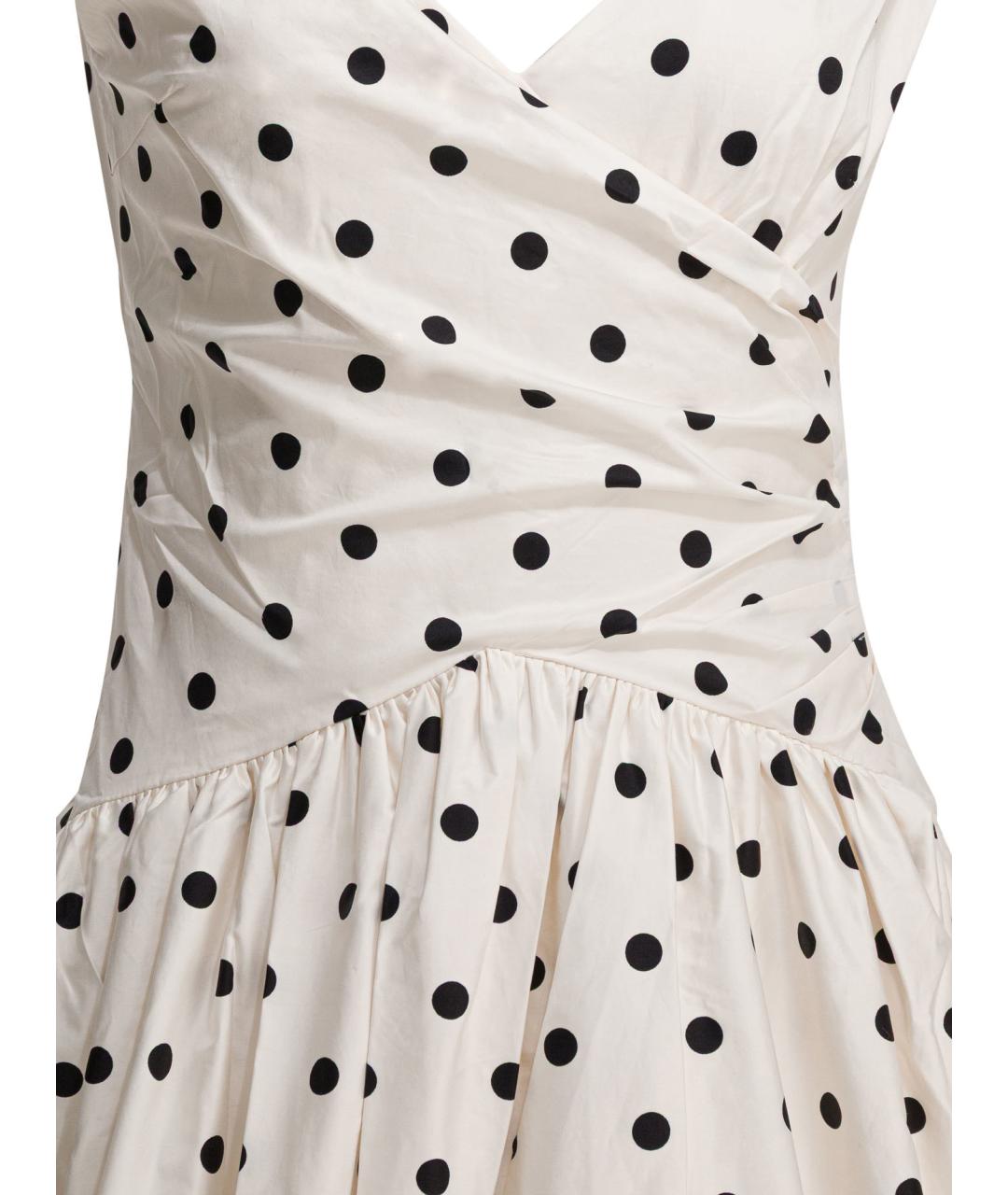 SELF-PORTRAIT Белое хлопковое повседневное платье, фото 3