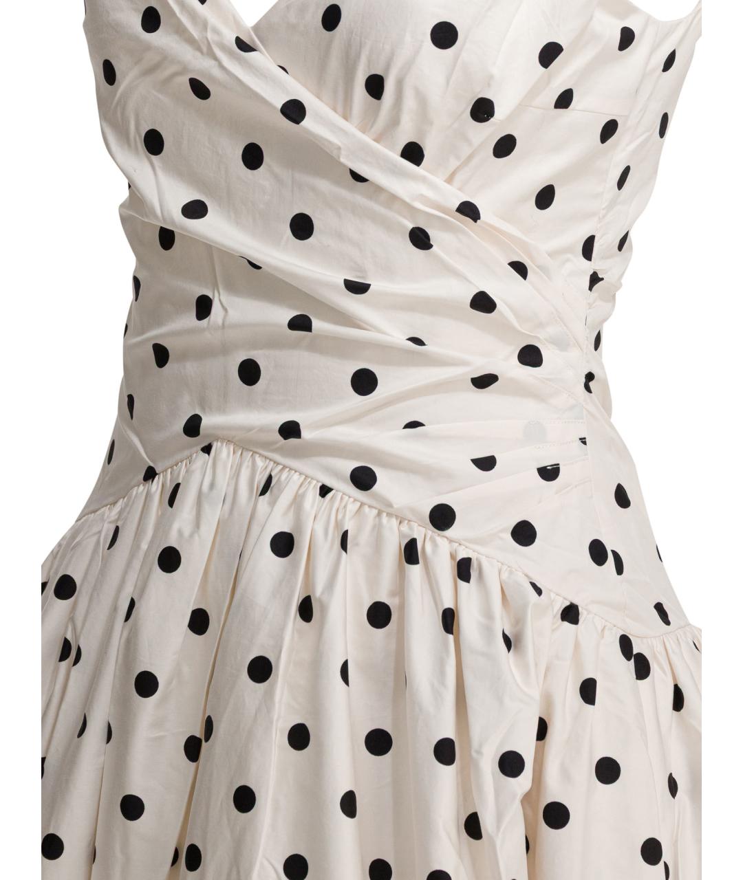 SELF-PORTRAIT Белое хлопковое повседневное платье, фото 4