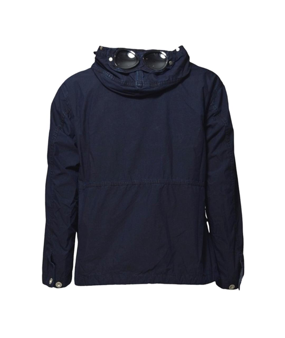 CP COMPANY Темно-синяя хлопко-эластановая куртка, фото 2