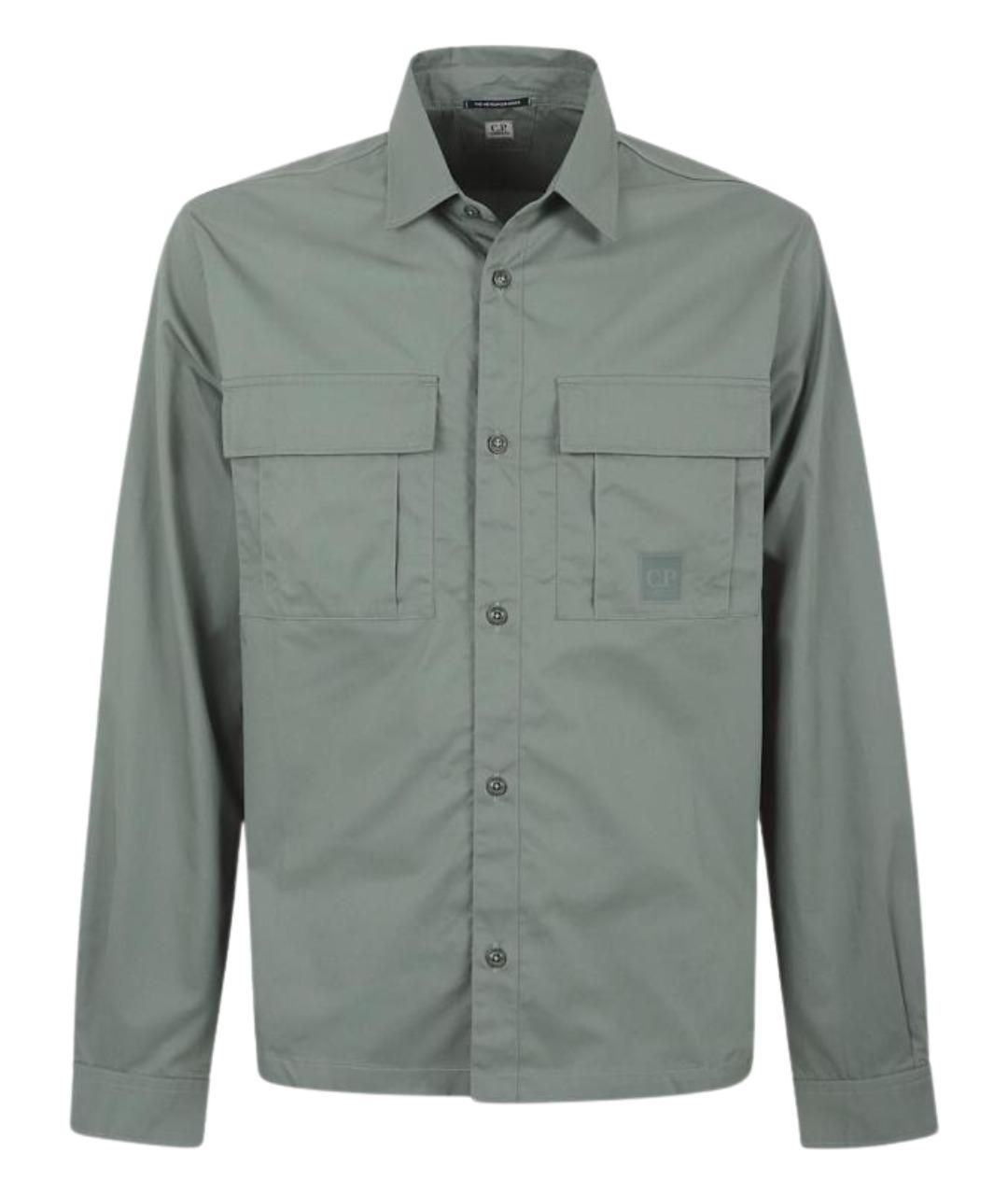 CP COMPANY Зеленая хлопковая кэжуал рубашка, фото 1