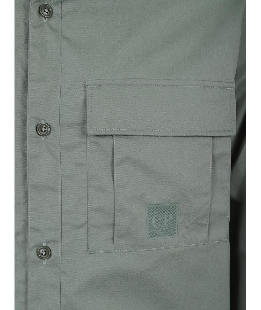 CP COMPANY Зеленая хлопковая кэжуал рубашка, фото 3