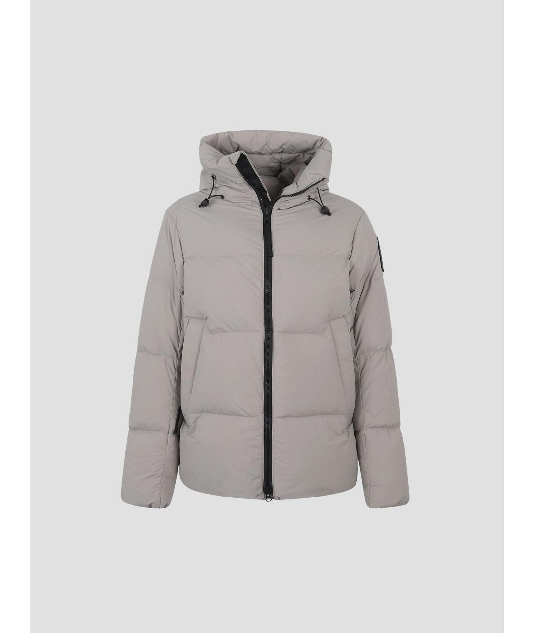 CANADA GOOSE Бежевый атласный пуховик, фото 4