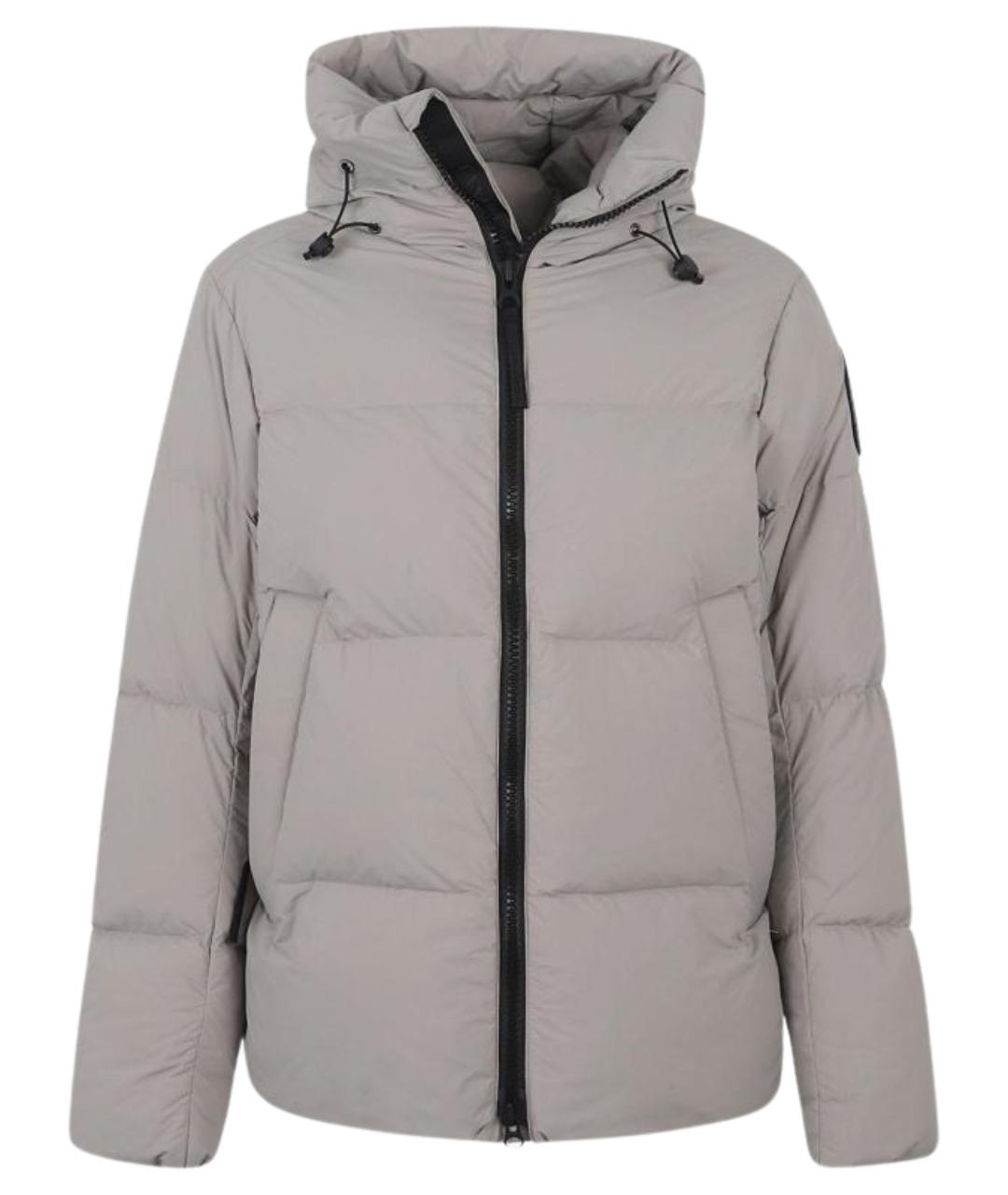 CANADA GOOSE Бежевый атласный пуховик, фото 1