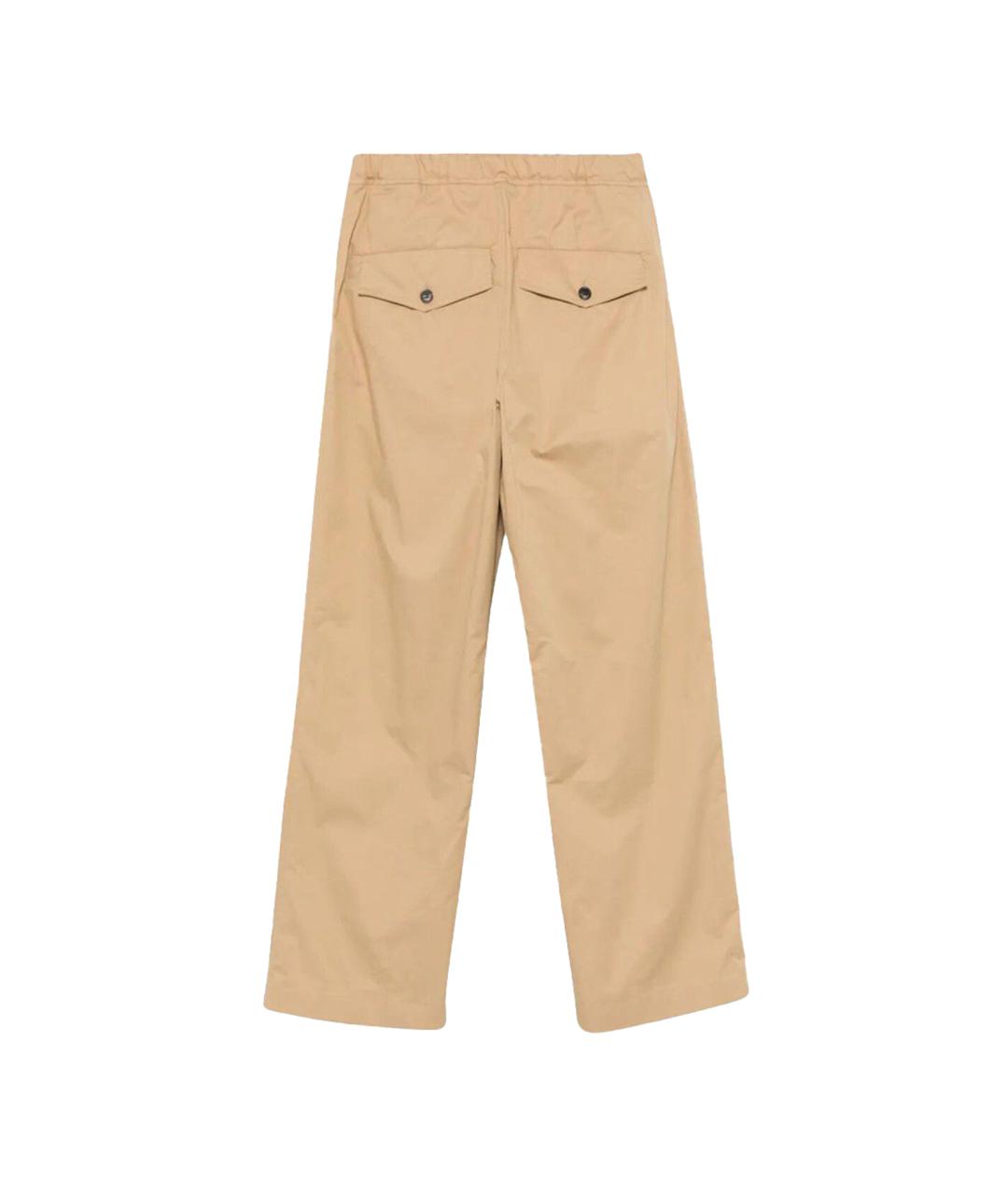 DRIES VAN NOTEN Бежевые хлопковые повседневные брюки, фото 2