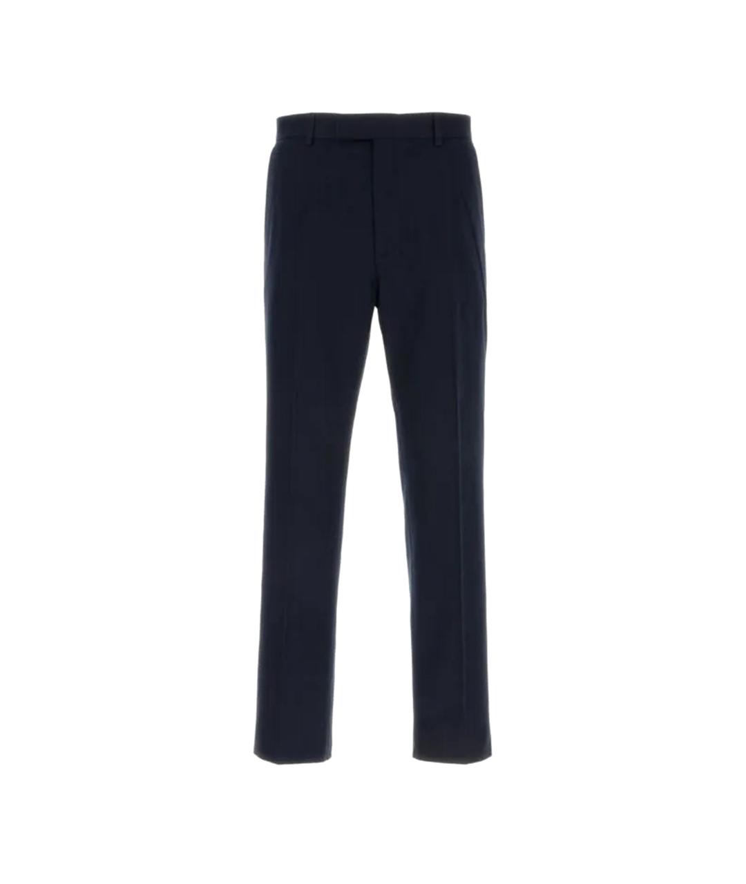 GUCCI Темно-синие хлопковые повседневные брюки, фото 1