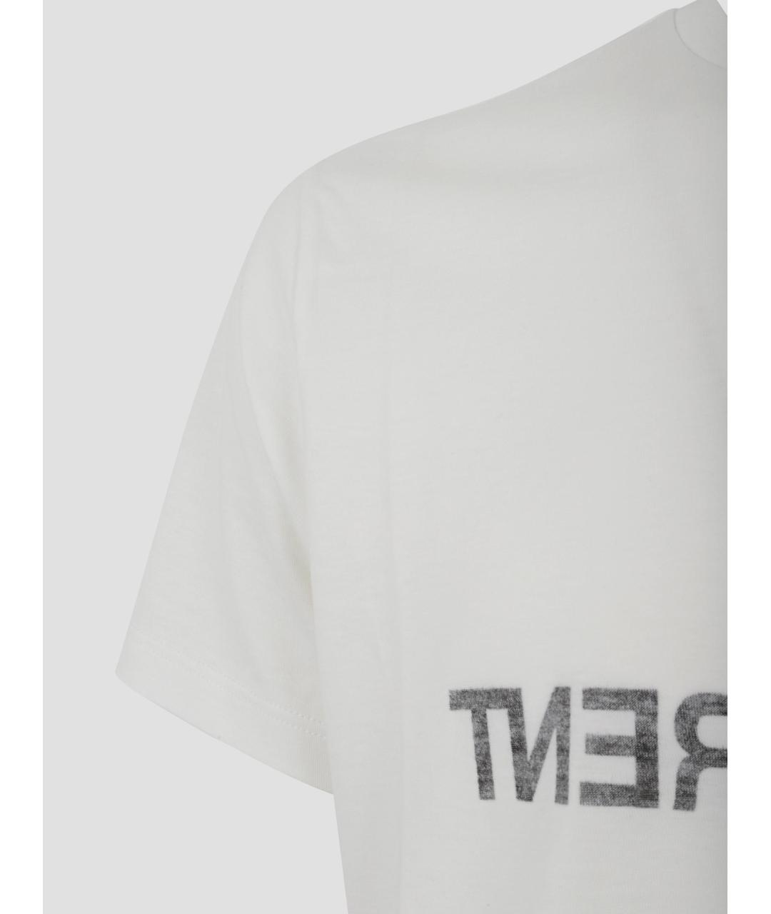 SAINT LAURENT Белая хлопковая футболка, фото 3